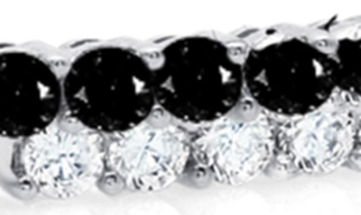 Shop Crislu Cubic Zirconia Regal Flex Bangle Bracelet In Black
