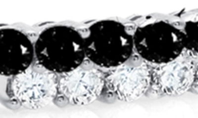 Crislu Cubic Zirconia Regal Flex Bangle Bracelet In Black