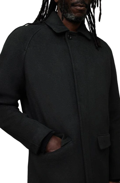 Shop Allsaints Somnus Longline Coat In Black