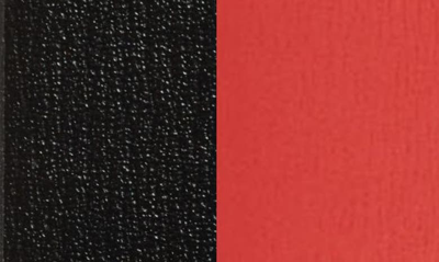 Ferragamo Gancio Contour Reversible Leather Belt In Nero/ Flame Red