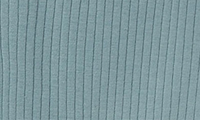 Mori Clever Zip Footie In Ribbed Sky