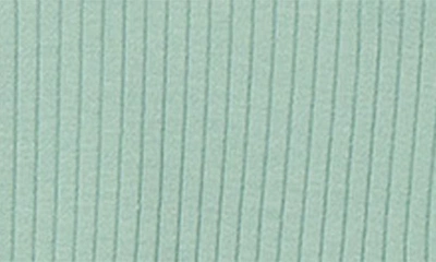 Mori Rib Fitted One-piece Romper In Ribbed Mint