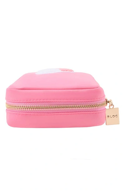 Shop Bloc Bags Mini Pill Cosmetics Bag In Bubblegum Pink