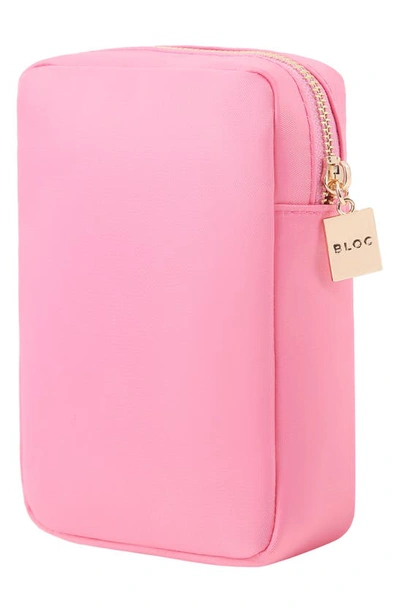 Shop Bloc Bags Mini Pill Cosmetics Bag In Bubblegum Pink