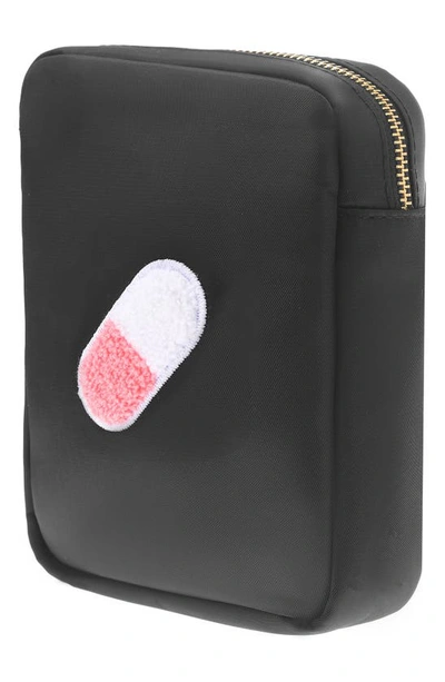 Shop Bloc Bags Mini Pill Cosmetics Bag In Black