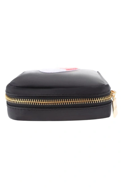 Shop Bloc Bags Mini Pill Cosmetics Bag In Black