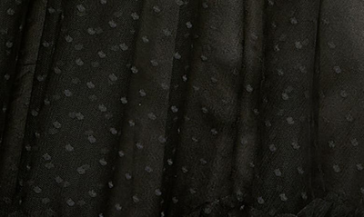 Shop Fabulouss By Mac Duggal Polka Dot Long Sleeve V-neck Midi Cocktail Dress In Black