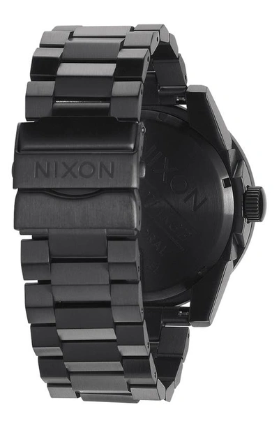 Shop Nixon The Corporal Bracelet Watch, 48mm In All Black