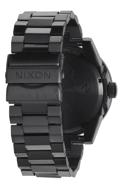 Nixon Men's Corporal Stainless Steel Bracelet Watch 48mm A346 In All Black