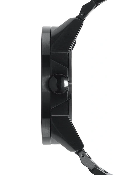 Nixon Men's Corporal Stainless Steel Bracelet Watch 48mm A346 In All Black