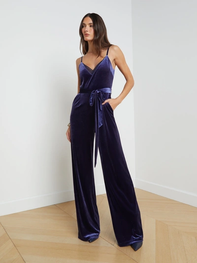 Shop L Agence Justice Jumpsuit In Midnight