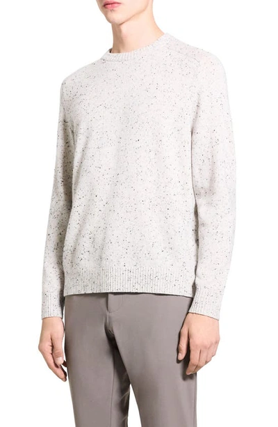 Shop Theory Dinin Donegal Wool & Cashmere Sweater In Cream Multi