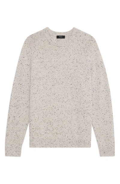 Shop Theory Dinin Donegal Wool & Cashmere Sweater In Cream Multi