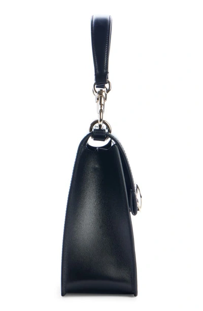 Shop Chloé Penelope Structured Leather Shoulder Bag In Black 001