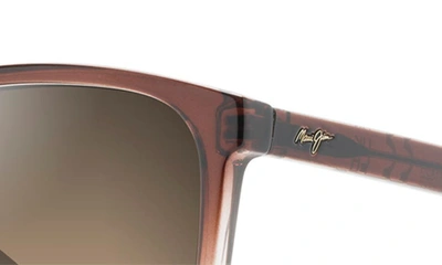 Maui Jim Good Fun 57mm Polarizedplus2® Butterfly Sunglasses In Brown