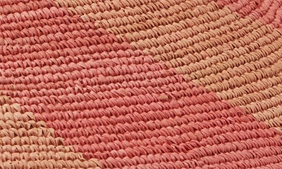 Shop Helen Kaminski Bonbon Stripe Sun Hat In Hot Pink/ Cosmic