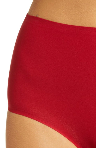 Shop Chantelle Lingerie Soft Stretch High Waist Briefs In Passion Red-me