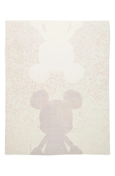 Shop Barefoot Dreams Disney® Mickey Mouse Cozychic™ Confetti Throw Blanket In Malibu Mist/ Cream