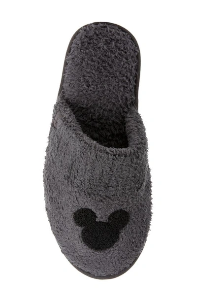 Shop Barefoot Dreams X Disney Cozychic™ Mickey Slipper In Carbon-black