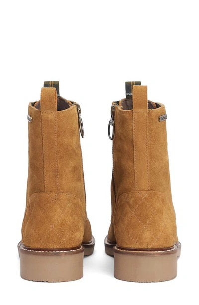Barbour Alexandria Combat Boot In Camel