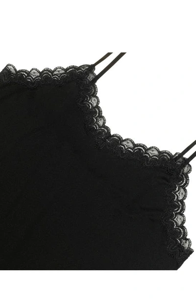 Shop Uwila Warrior Lace Trim Nylon & Silk Slip In Tap Shoe Black