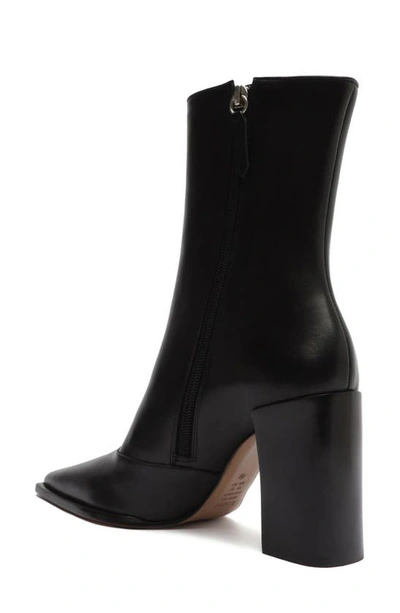 Schutz Women's Raffaela Pointed Toe High Block Heel Booties In Black