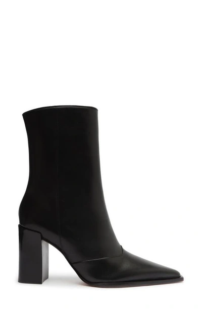 Schutz Women's Raffaela Pointed Toe High Block Heel Booties In Black