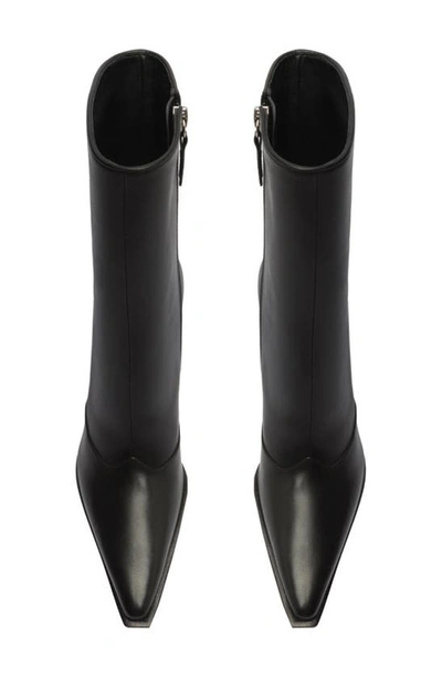 Schutz Women's Raffaela Pointed Toe High Block Heel Booties In Black