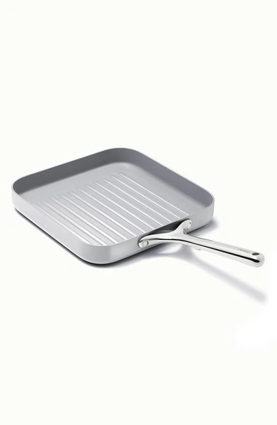 Shop Caraway 11" Ceramic Nonstick Square Grill Pan In Gray
