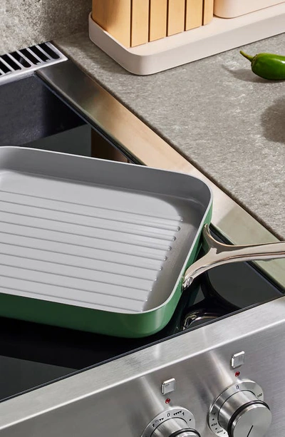 Caraway Non-stick Ceramic-coated 11" Square Grill Pan In Navy