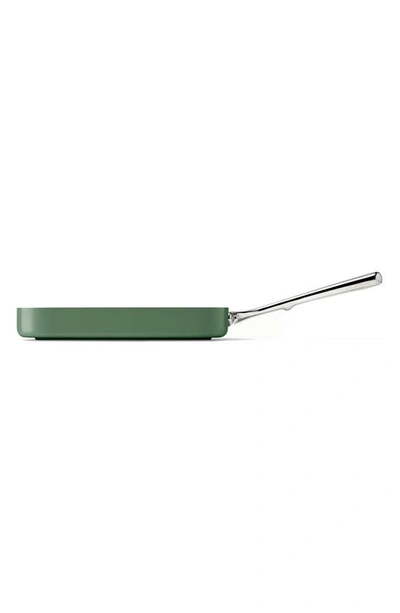 Caraway 11" Ceramic Nonstick Square Grill Pan In Sage