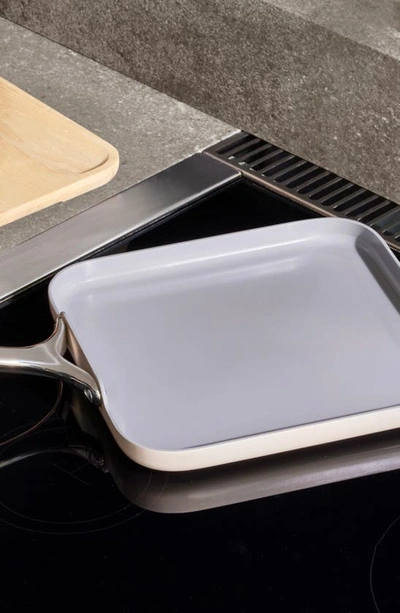 Caraway 11" Ceramic Nonstick Square Griddle In Gray