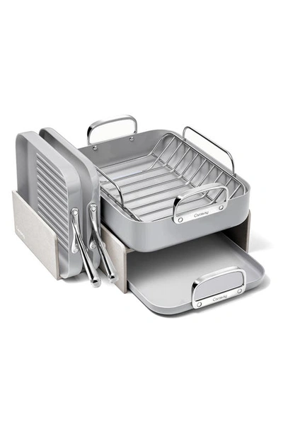 Caraway 5-piece Ceramic Nonstick Cookware Set In Gray
