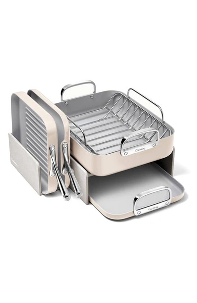 Caraway 5-piece Ceramic Nonstick Cookware Set In Cream