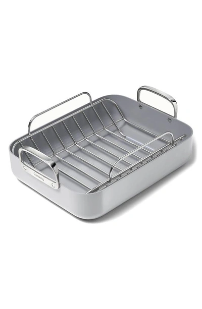 Shop Caraway Ceramic Nonstick Roasting Pan & Wire Rack In Gray