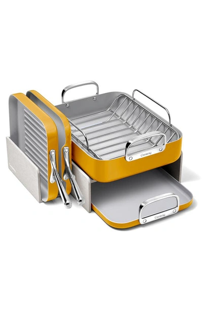 Caraway 5-piece Ceramic Nonstick Cookware Set In Marigold