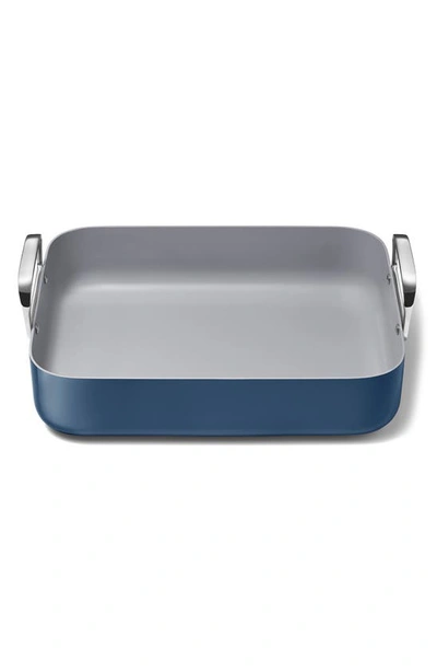 Shop Caraway Ceramic Nonstick Roasting Pan & Wire Rack In Navy