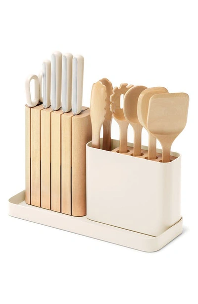 Shop Caraway 14-piece Knife & Utensils Prep Set In Cream