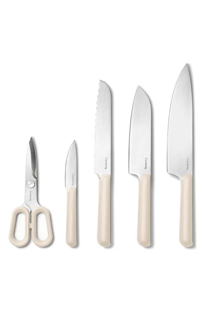 Caraway 14-piece Knife & Utensils Prep Set In Cream