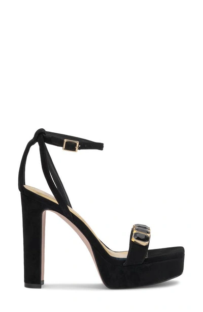Jessica Simpson Callirah Ankle Strap Platform Sandal In Black