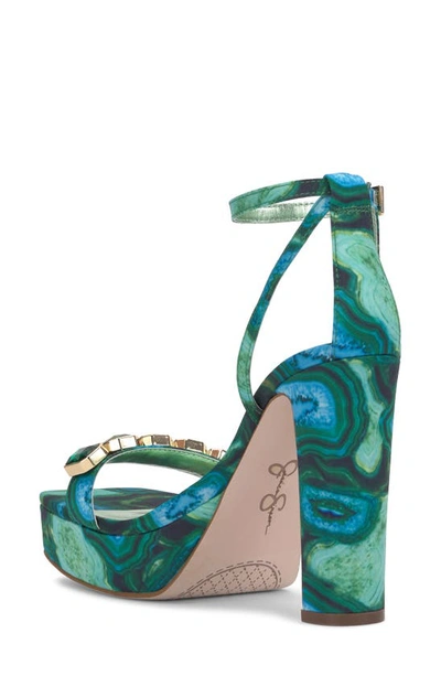 Shop Jessica Simpson Callirah Ankle Strap Platform Sandal In Fluorite Combo