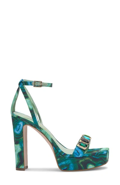 Jessica Simpson Callirah Ankle Strap Platform Sandal In Fluorite Combo