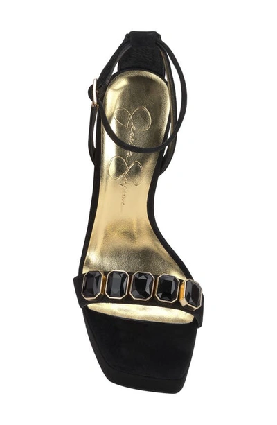 Jessica Simpson Callirah Ankle Strap Platform Sandal In Black