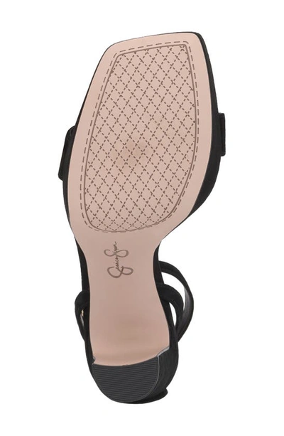 Jessica Simpson Callirah Ankle Strap Platform Sandal In Black
