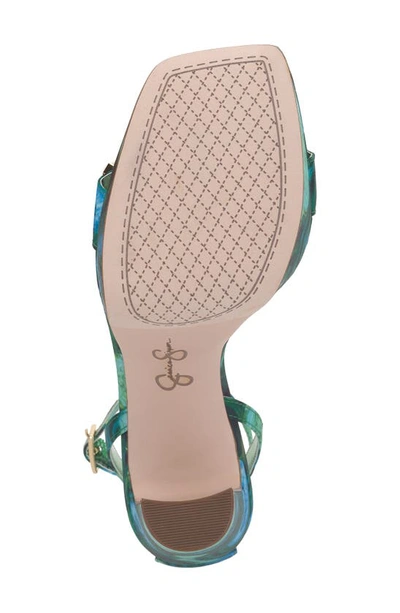 Jessica Simpson Callirah Ankle Strap Platform Sandal In Fluorite Combo