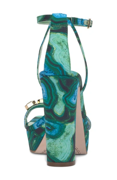 Jessica Simpson Callirah Ankle Strap Platform Sandal In Fluorite Combo