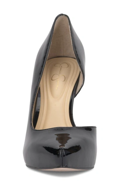 Shop Jessica Simpson Talour Pointed Toe Half D'orsay Pump In Black