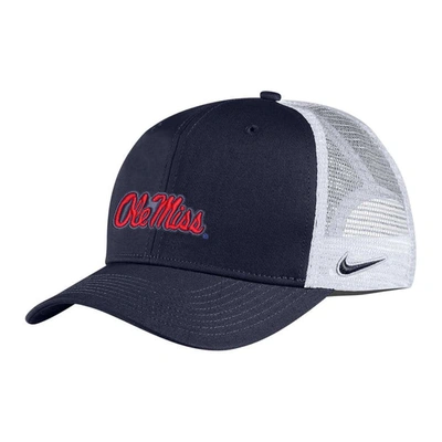 Shop Nike Navy Ole Miss Rebels Classic99 Trucker Adjustable Hat