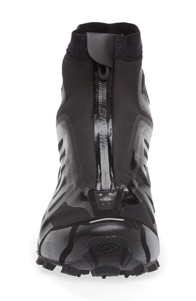 Shop Salomon Snowcross Waterproof Running Shoe In Black/ Black/ Magnet