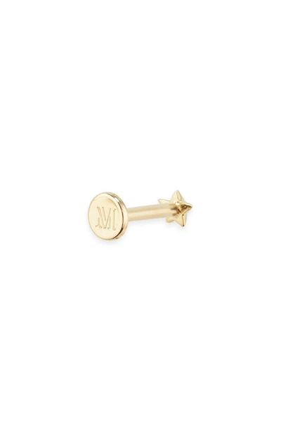 Monica Vinader Star Single Stud Earring In Gold